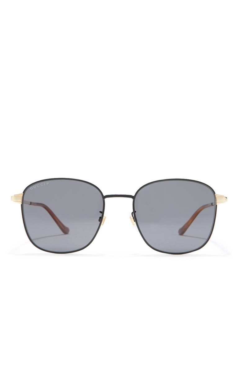 Gucci 56mm Square Sunglasses, Alternate, color, 