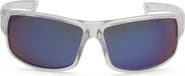 Timberland 64mm Oversize Polarized Rectangular Sunglasses