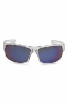 Timberland 64mm Oversize Polarized Rectangular Sunglasses