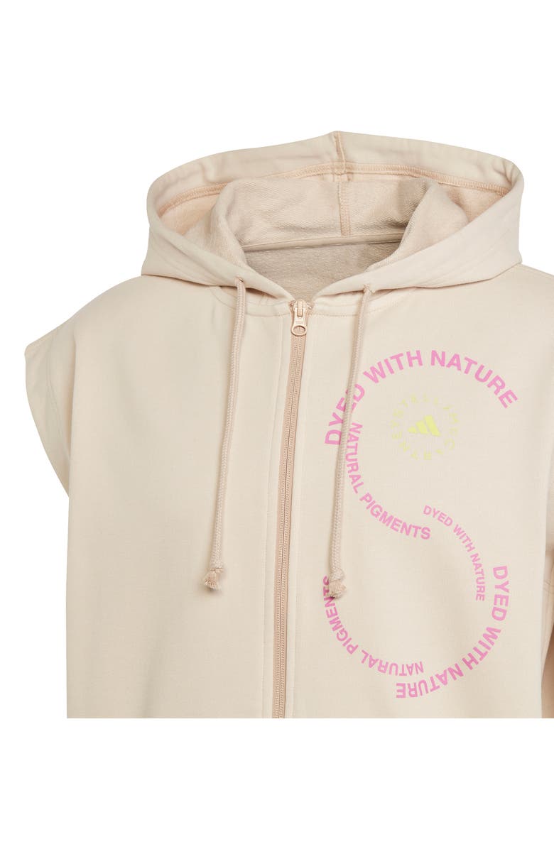 adidas by Stella McCartney Gender Inclusive Short Sleeve Organic Cotton Hoodie, Alternate, color,