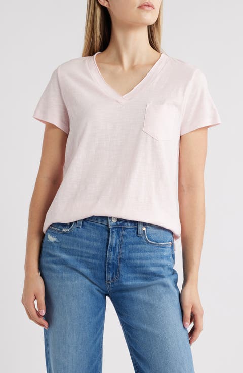 Cotton & Modal V-Neck T-Shirt