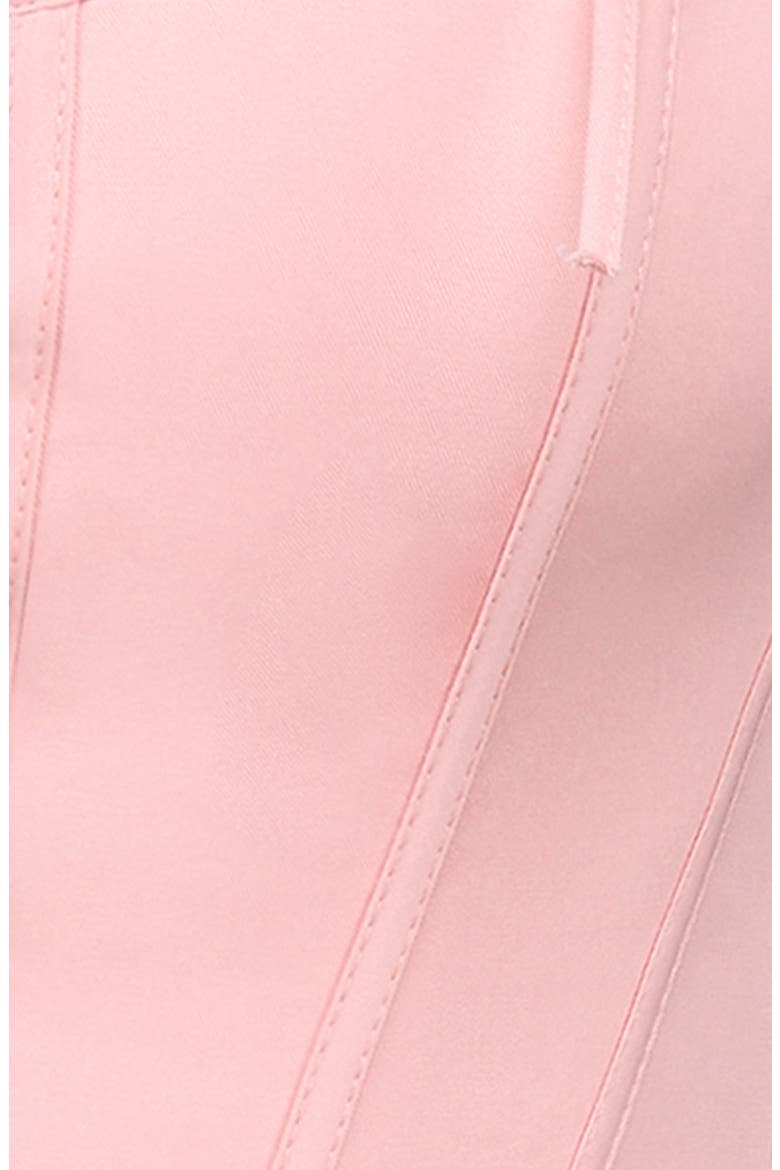 Callie Lace-Up Front Corset Top, Alternate, color, SILVER PINK
