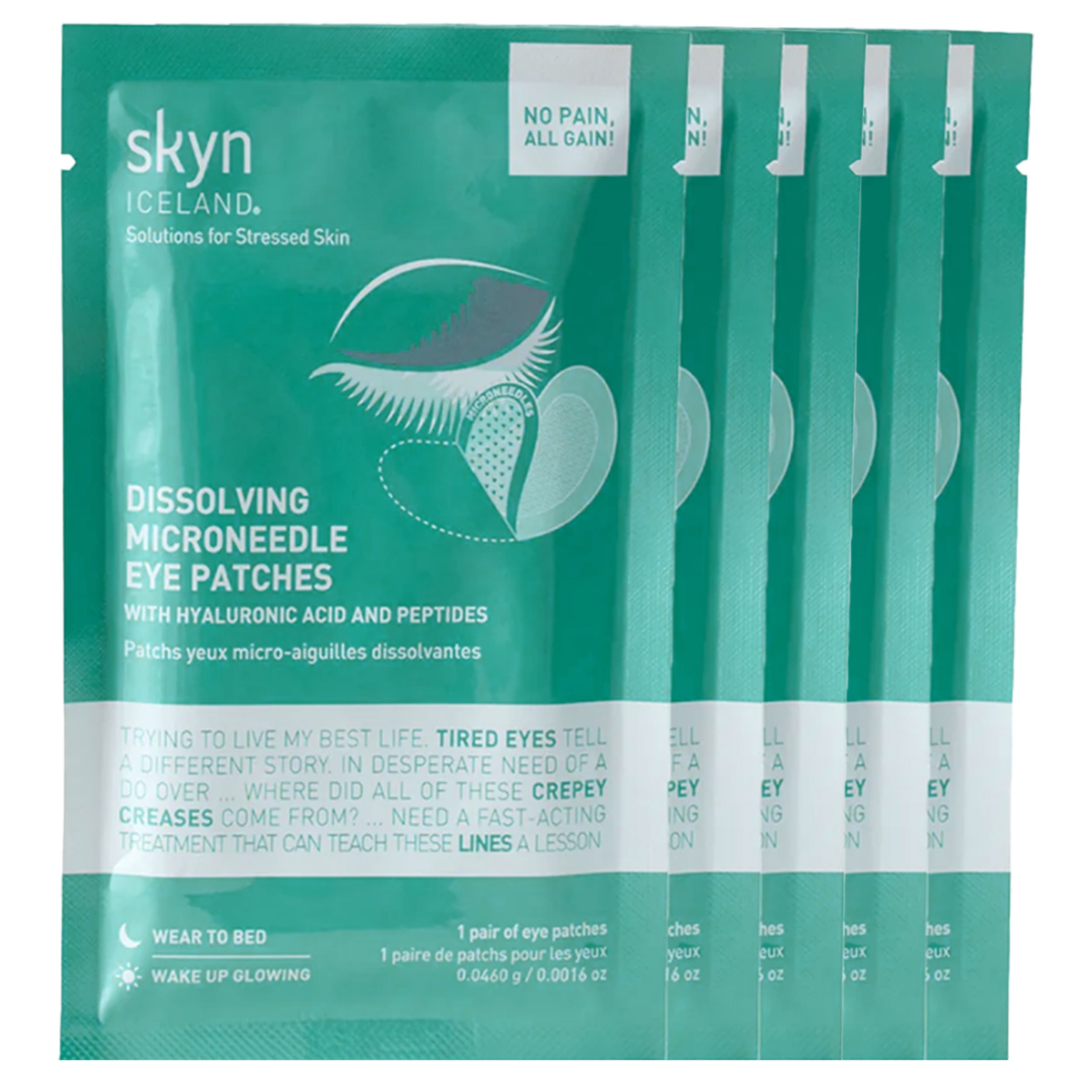 dissolving glutathione eye patches Microneedle 5-Pack subq b12 injection sub