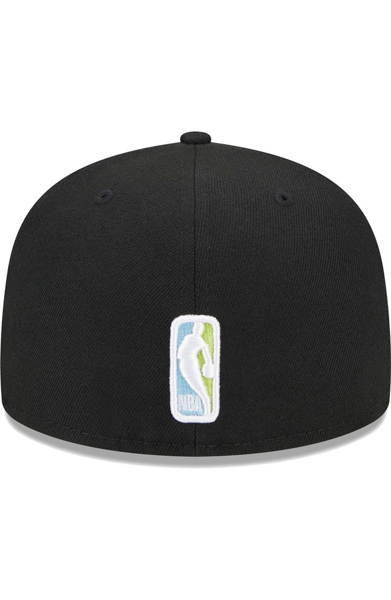 New Era Men's New Era Black Utah Jazz Color Pack 59FIFTY Fitted Hat, Alternate, color, 