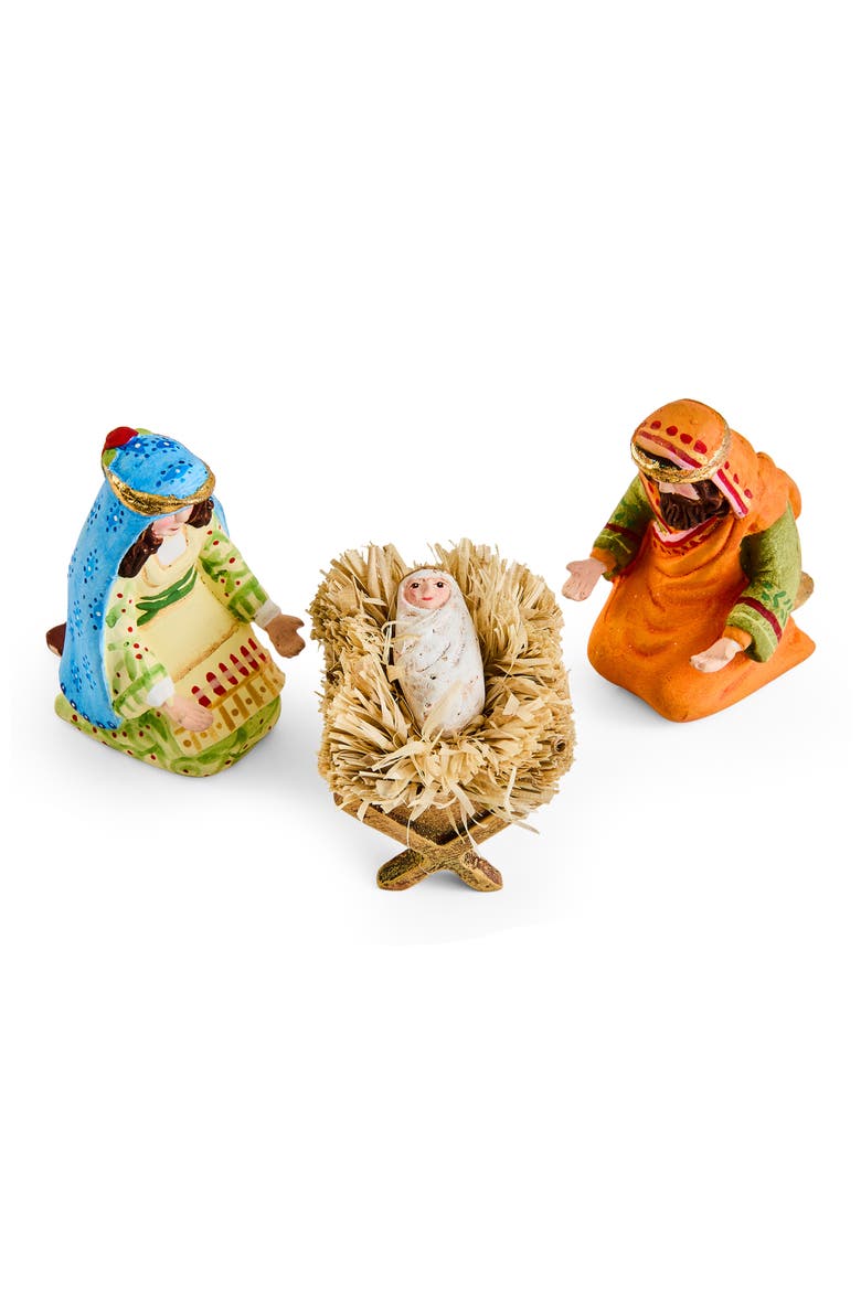 Patience Brewster Mini Nativity Set, Alternate, color, BLUE