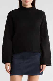 MAX STUDIO Exposed Seam Turtleneck Sweater