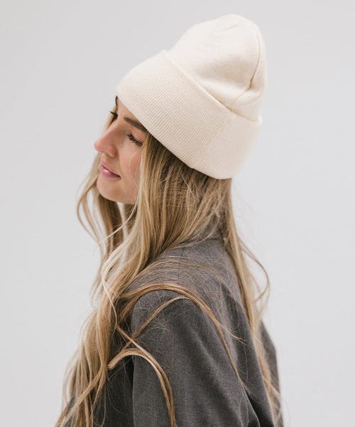 Gigi Pip Shay Soft Knit Beanie In Cream