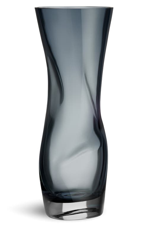 Orrefors Squeezetall Vase In Blue