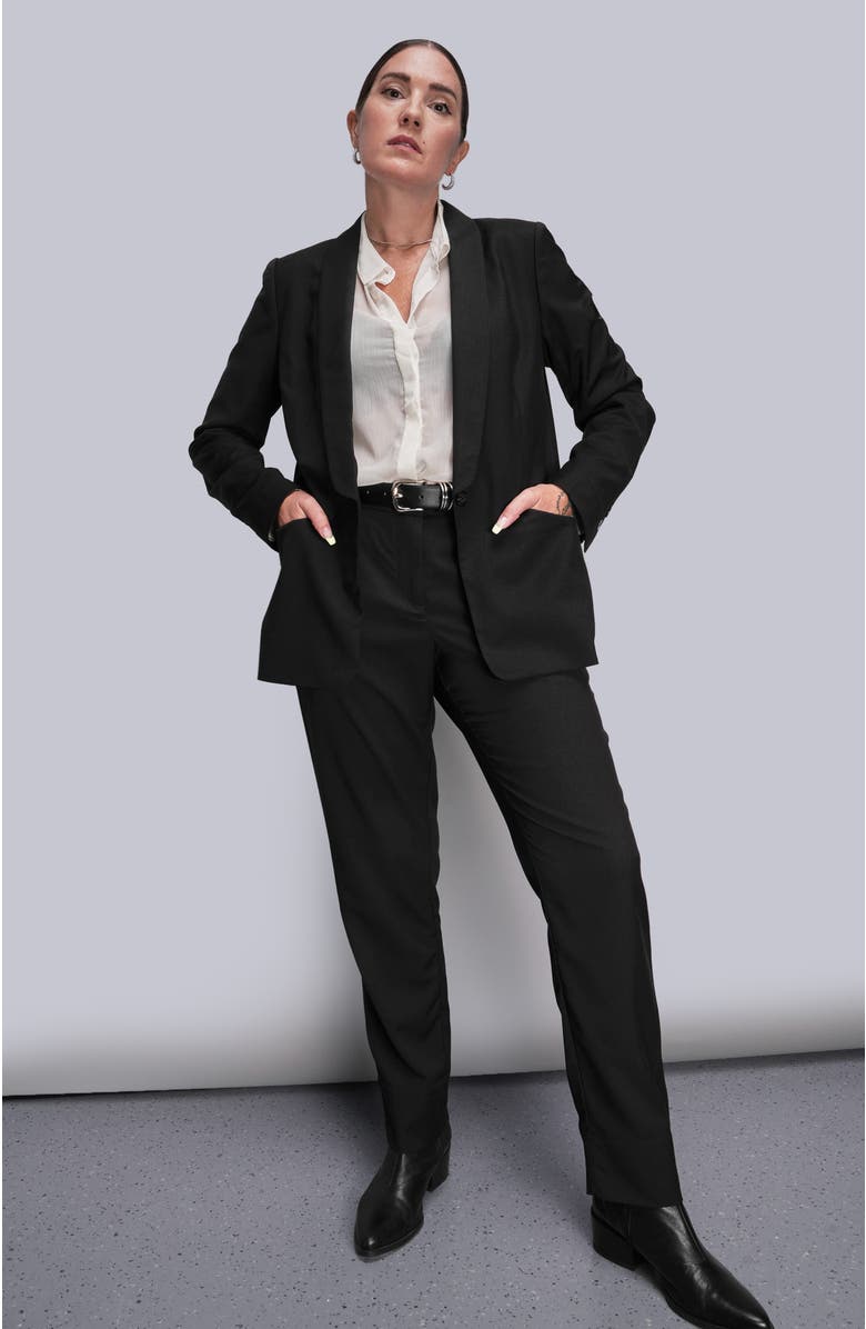 WILDFANG The Empower Tux Blazer, Alternate, color, Black