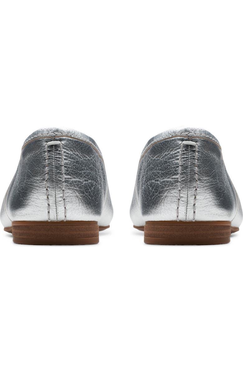 Clarks<sup>®</sup> Fawna Lily Ballet Flat, Alternate, color, Silver Leather