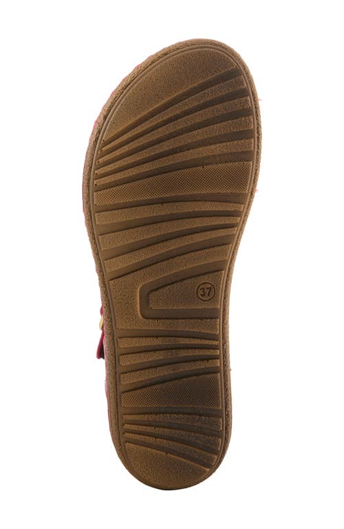 Flexus By Spring Step Steve Sandal In Red