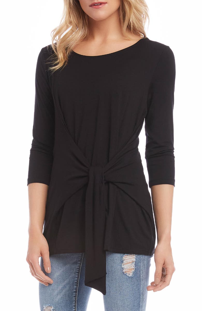 Karen Kane Tie Front Top, Alternate, color,