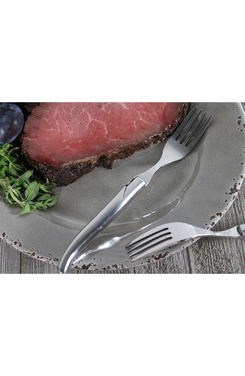 FRENCH HOME Laguiole Connoisseur Stainless Steel Steak Forks - Set of 4, Alternate, color, Silver