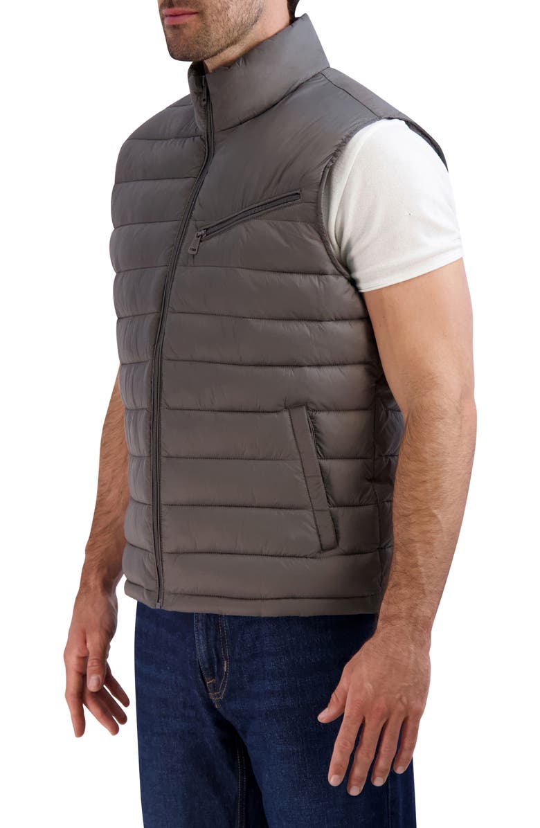 Cole Haan Signature Quilted Puffer Vest, Alternate, color, Charcoal