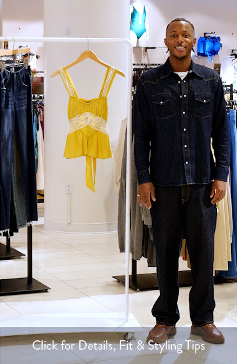 Cinthia Lace Trim Tank, sales video thumbnail