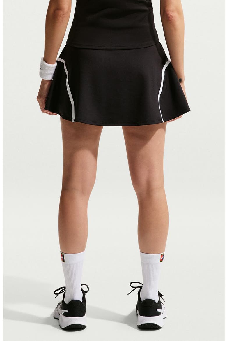 Court Advantage Dri-FIT High Waist Tennis Skort, Alternate, color, BLACK/WHITE