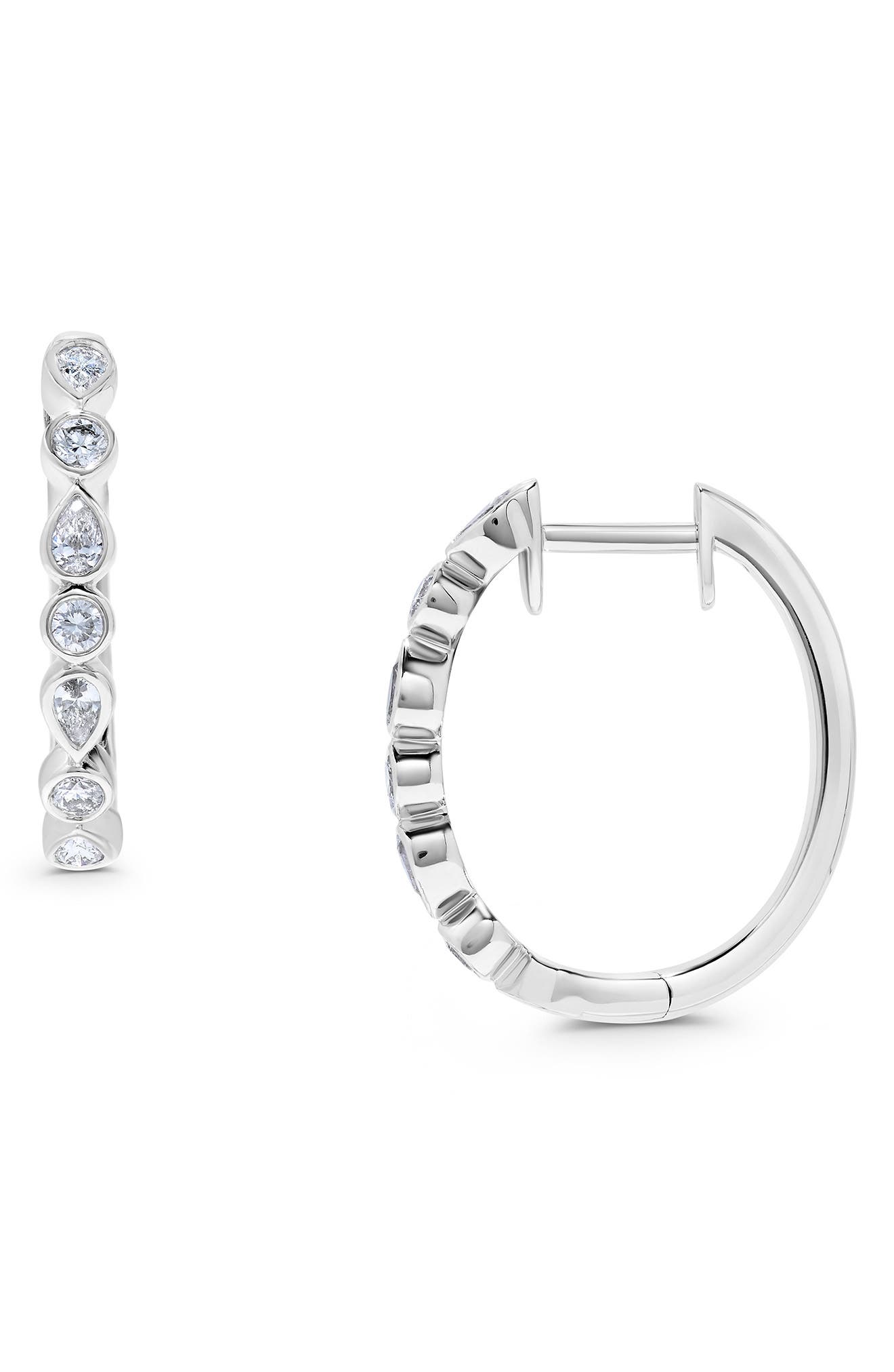 H.J. Namdar Stack Style Diamond Hoop Earrings - 0.58ct. (Women ...