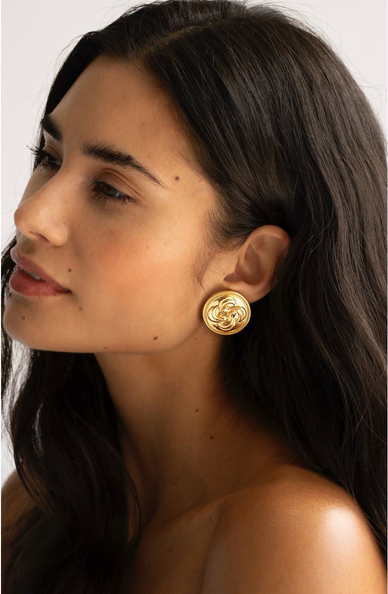 SEREIA OFFICIAL Giselle Oversized Earrings, Alternate, color, Yellow Gold