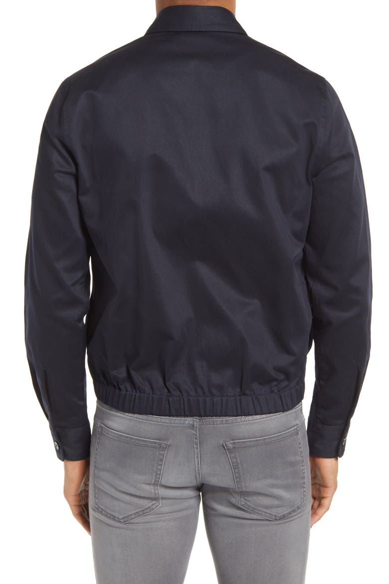 Lawson Zip-Up Twill Jacket, Alternate, color, DARK BLUE