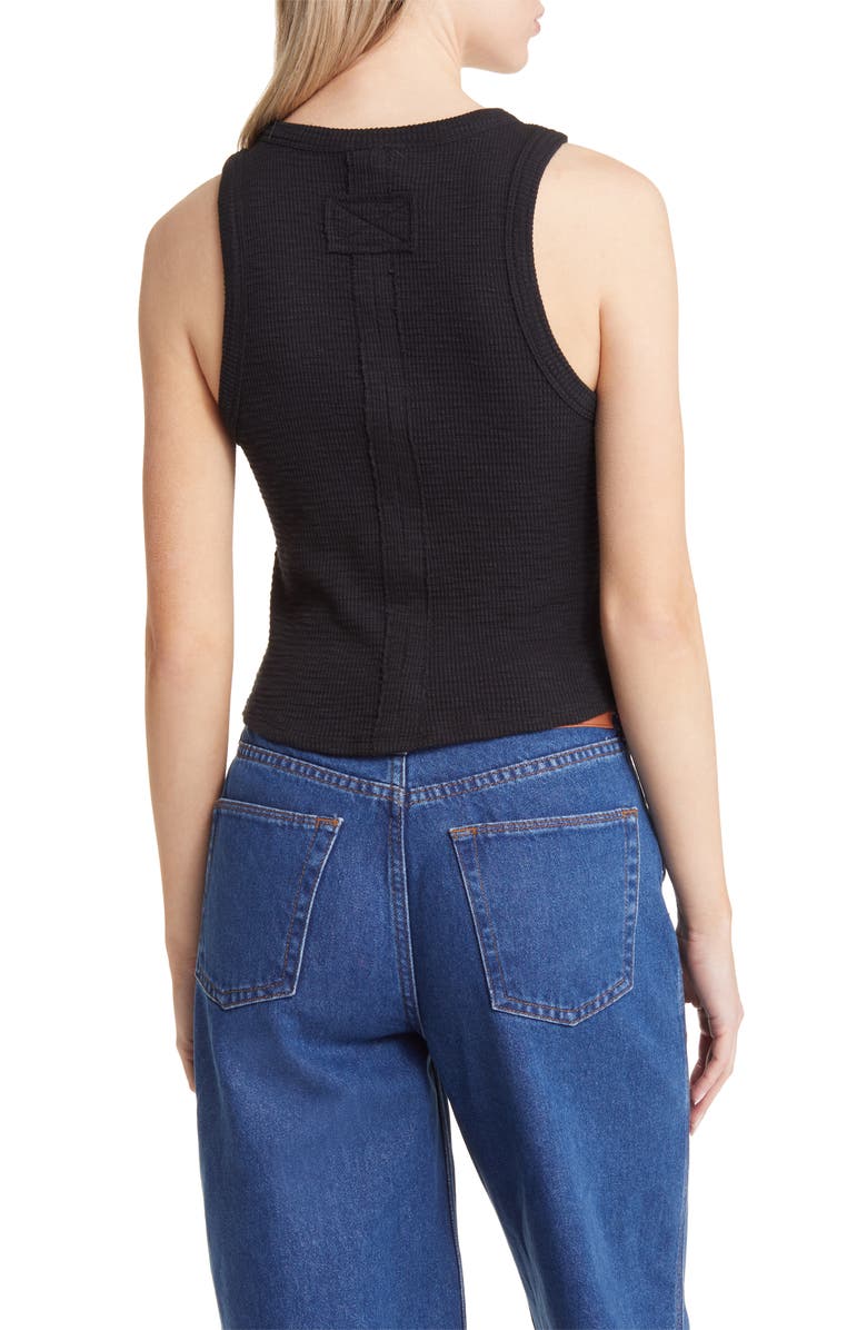 BDG Urban Outfitters Waffle Cotton Crop Tank Top, Alternate, color,