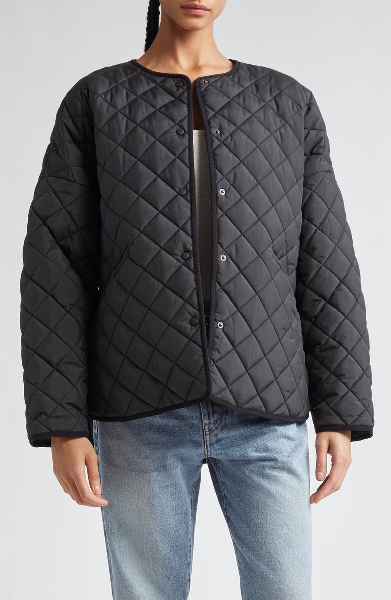 TOTEME Oversize Quilted Jacket, Main, color,