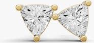 SEREIA OFFICIAL 14K Gold Studs 1 ct Earrings Trillion Solitaire