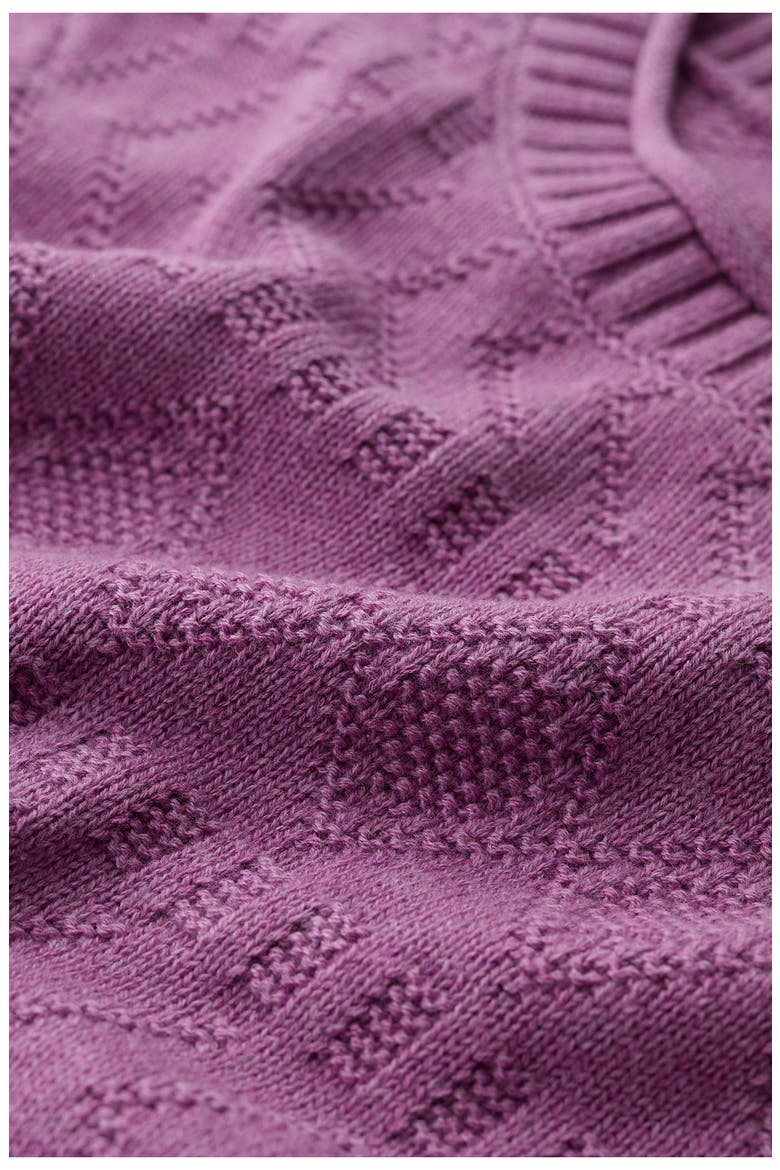 Kinter Organic Cotton Crewneck Sweater, Alternate, color, ORCHID