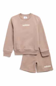 adidas Kids' Fleece Sweatshirt & Shorts Set