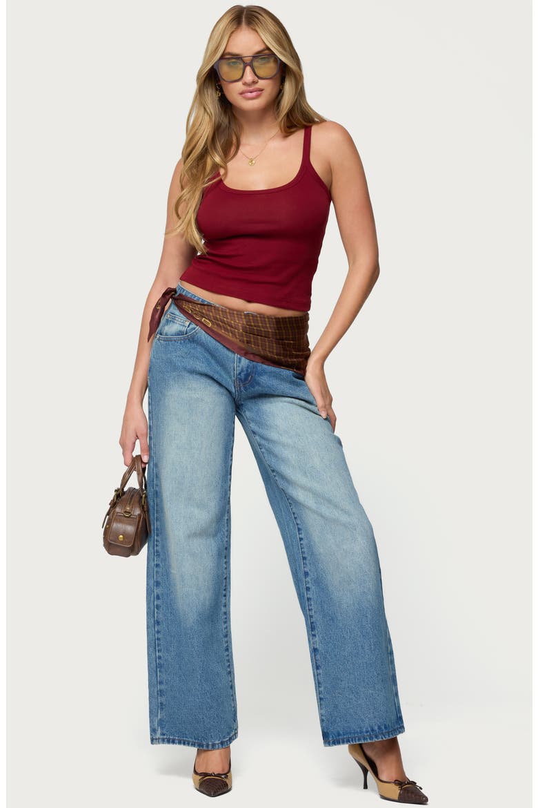 Basic Babe Crop Stretch Cotton Camisole, Alternate, color, BURGUNDY