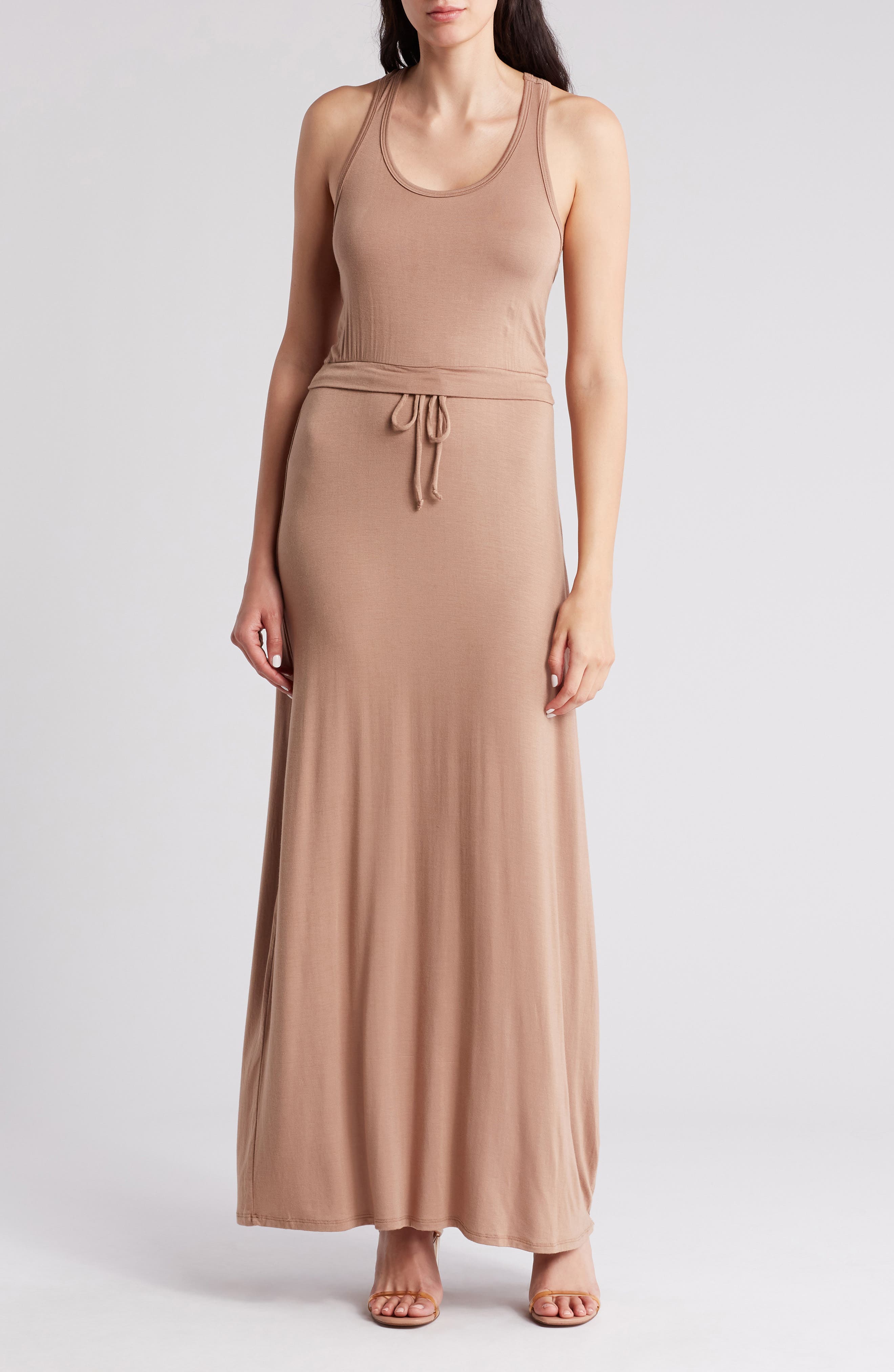 GO COUTURE Racerback Maxi Dress