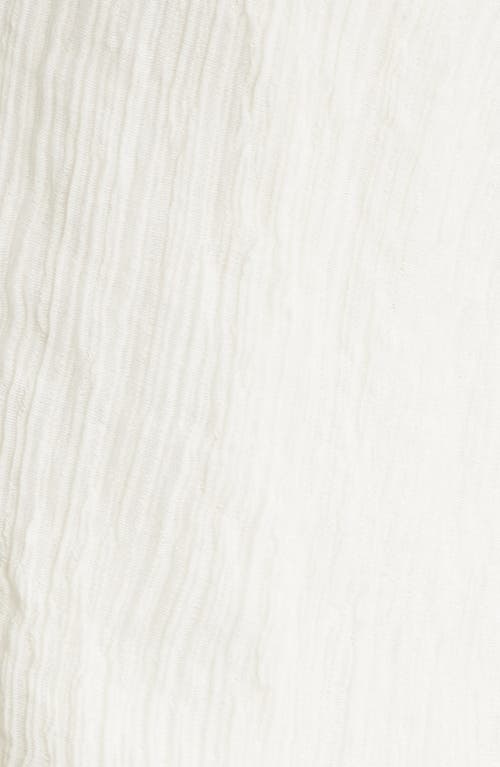 Topshop Tied Cuff Split Neck Top In Neutral