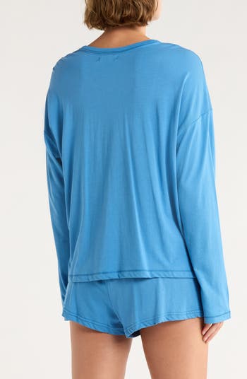Long Sleeve Graphic T-Shirt & Shorts Pajamas