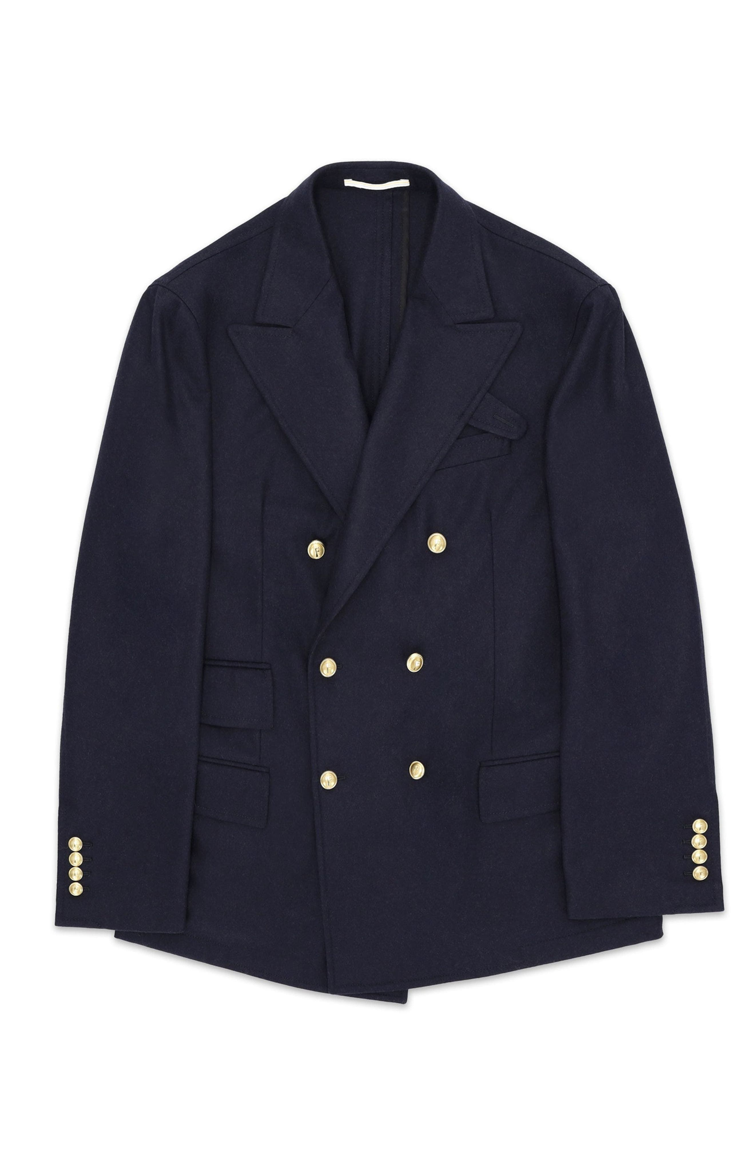 Classic Double-Breasted Merino Wool Jacket