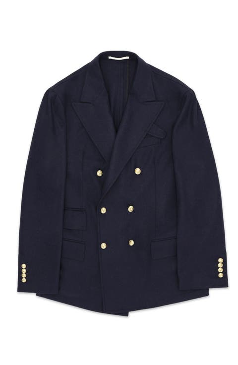 Classic Double-Breasted Merino Wool Jacket