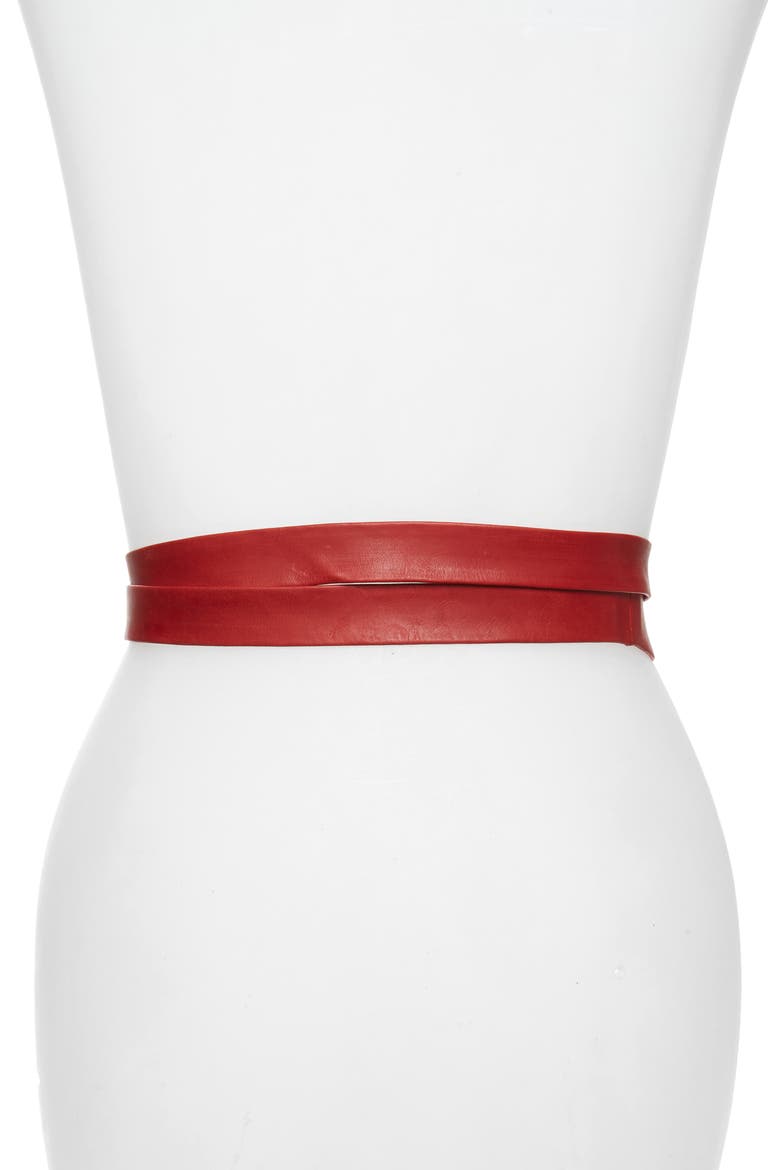 Classic Wrap Belt, Alternate, color, UPSDELL RED