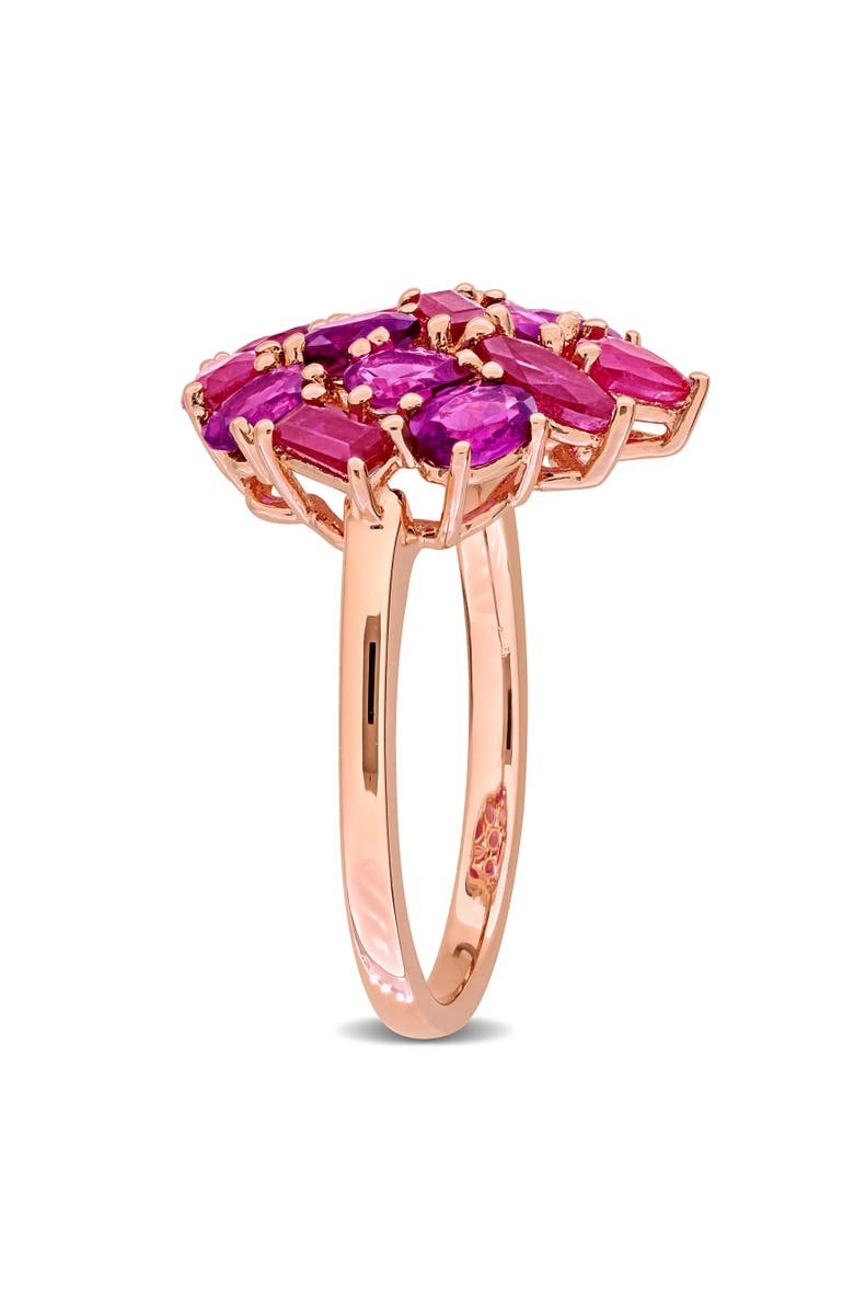 Julianna B. Ruby & Rhodolite Cluster Cocktail Ring, Alternate, color, Rhodolite