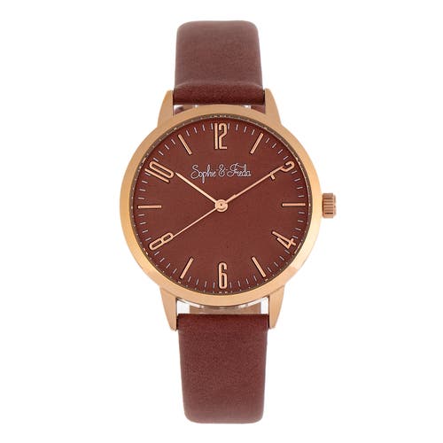SOPHIE AND FREDA SOPHIE AND FREDA VANCOUVER LEATHER-BAND WATCH