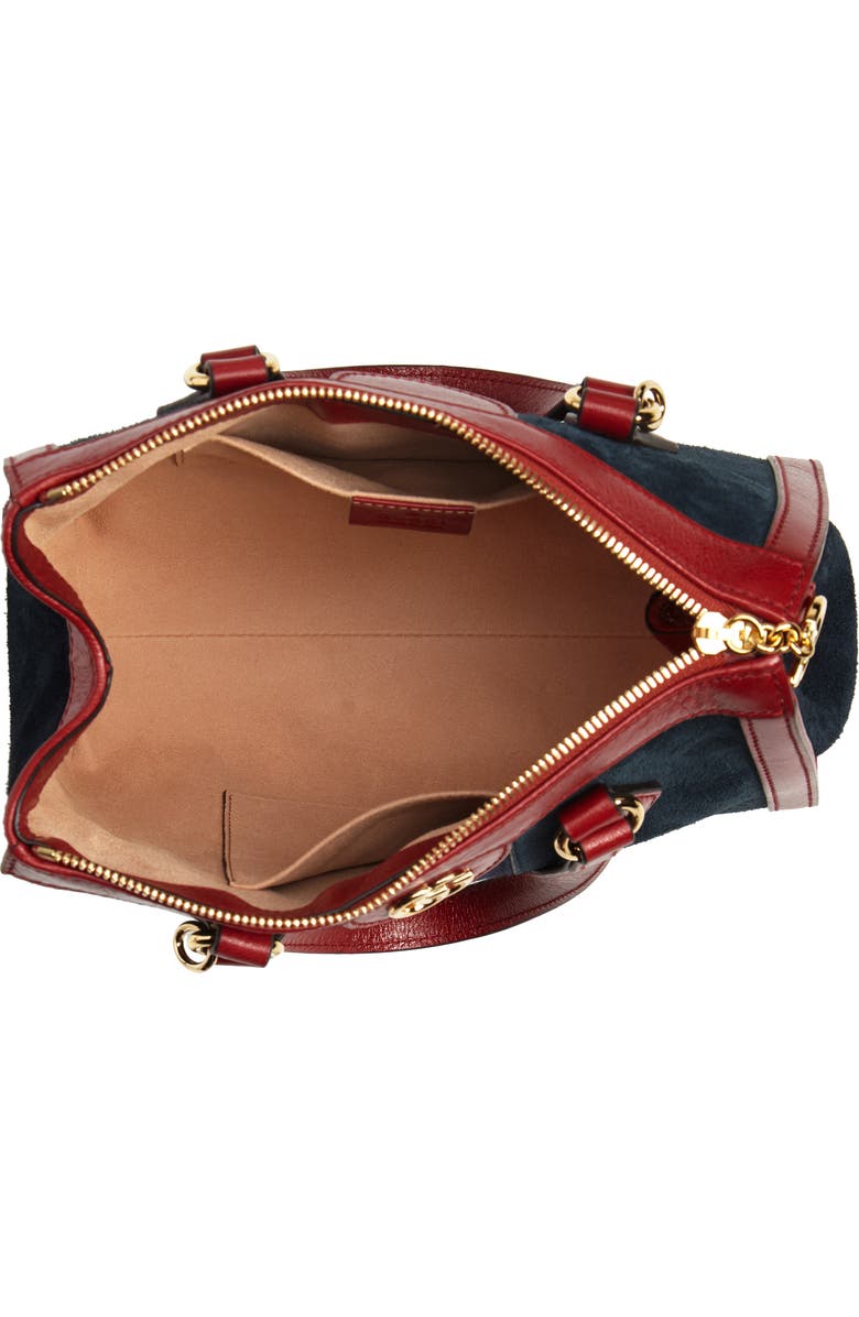 Gucci Ophidia Small Suede & Leather Convertible Tote Bag, Alternate, color,