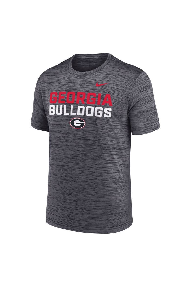 Men's Nike Black Georgia Bulldogs Campus Center Stack Velocity Dri-FIT T-Shirt, Alternate, color, Black