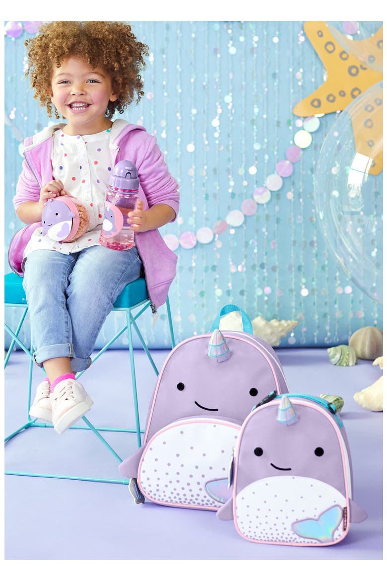 Zoo Lunchie - Narwhal Insulated Lunch Bag, Alternate, color, LAVENDER