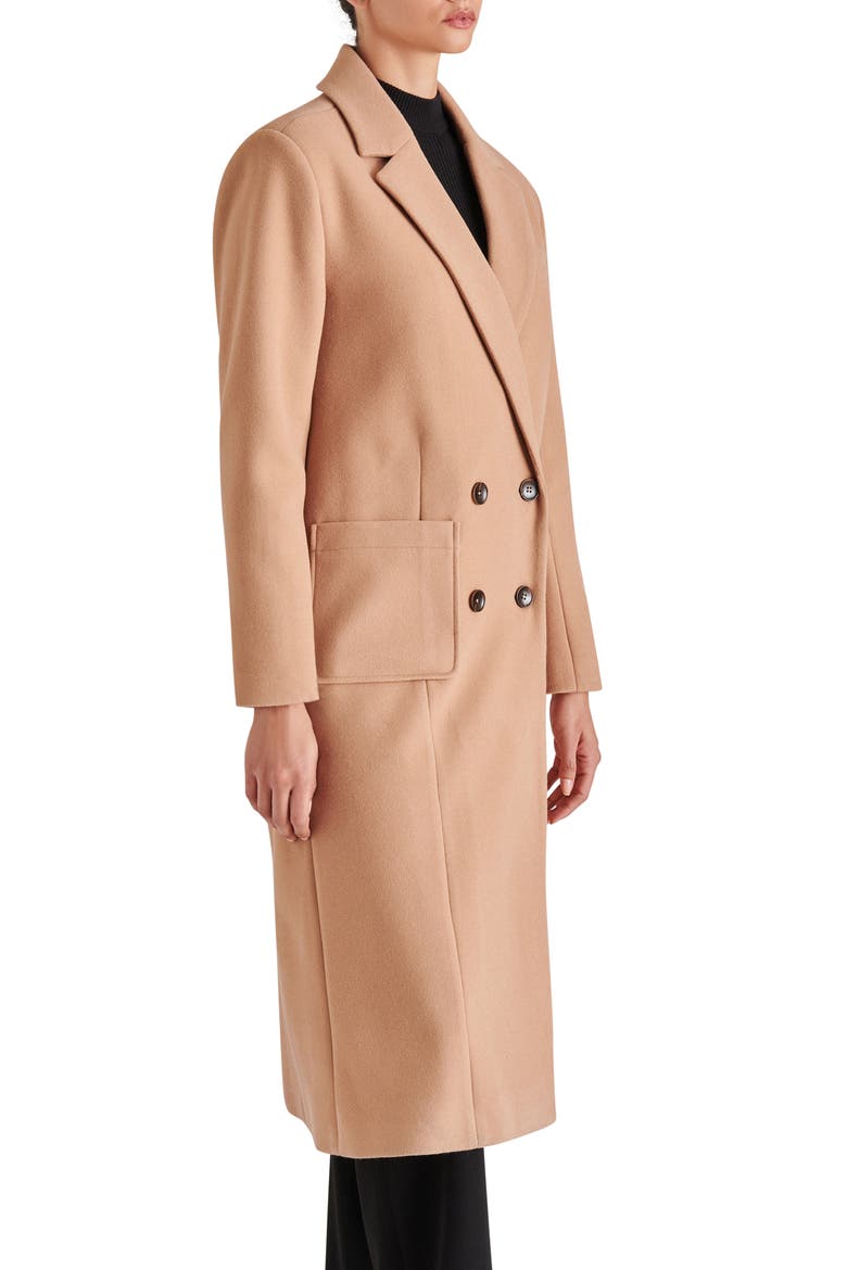Nell Long Double Breasted Coat, Alternate, color, CAMEL