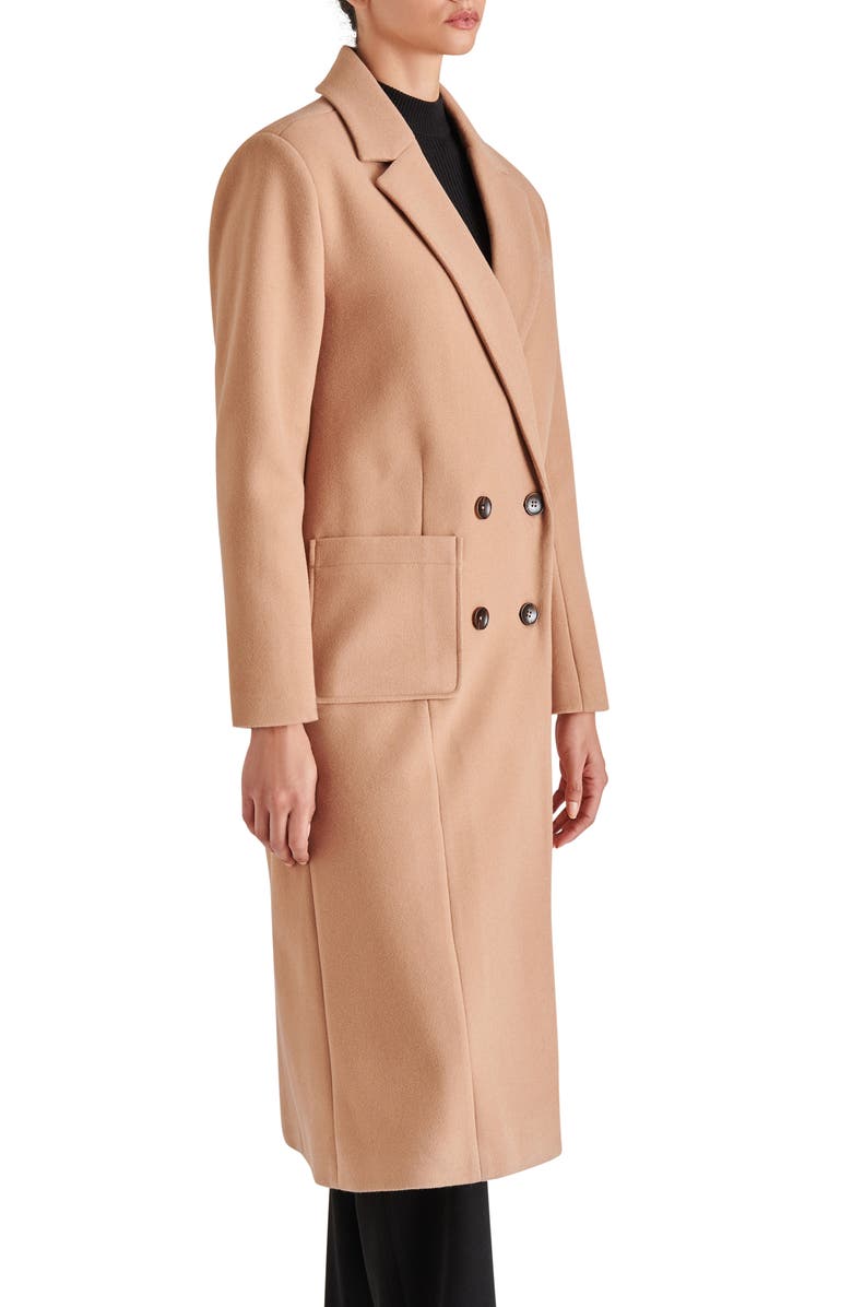 Steve Madden Nell Long Double Breasted Coat, Alternate, color,