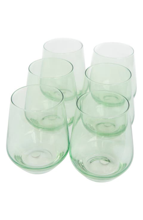 Set of 6 Stemless Wineglasses