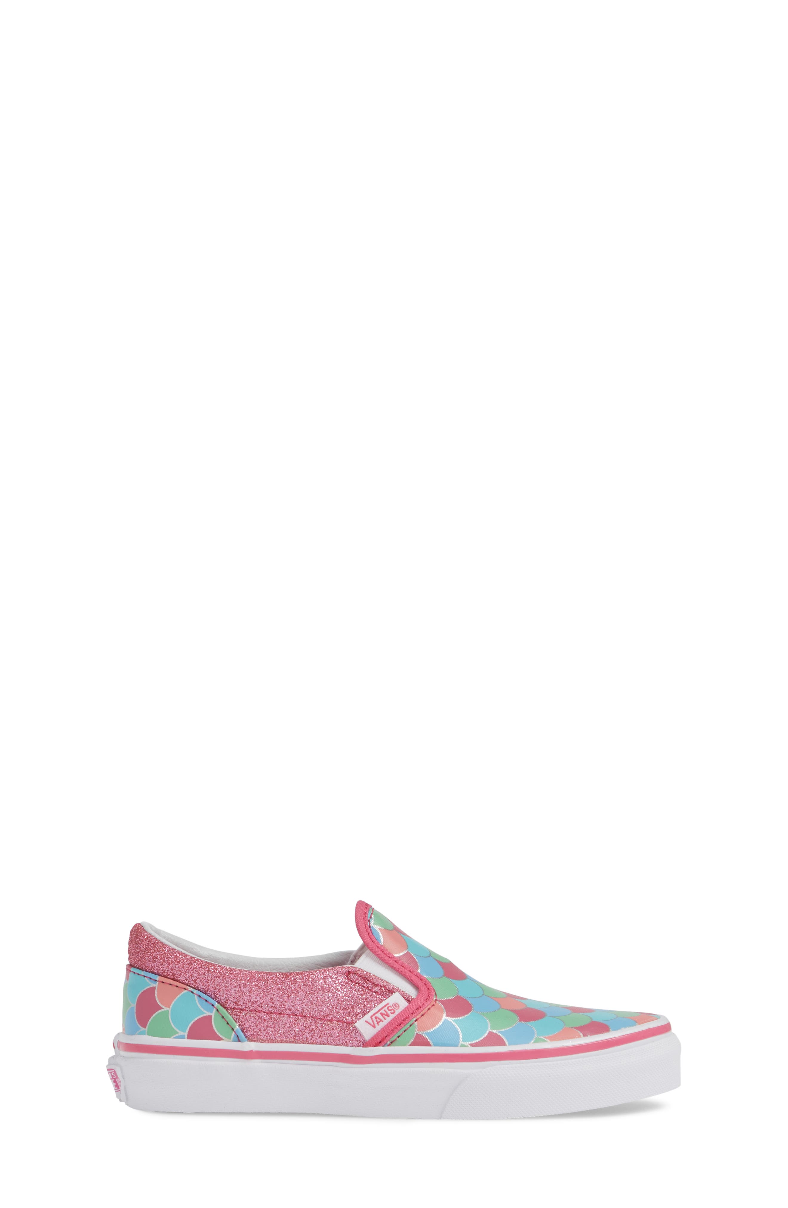 'Classic - Metallic' Slip-On, Alternate, color, CARMINE ROSE/ TRUE WHITE