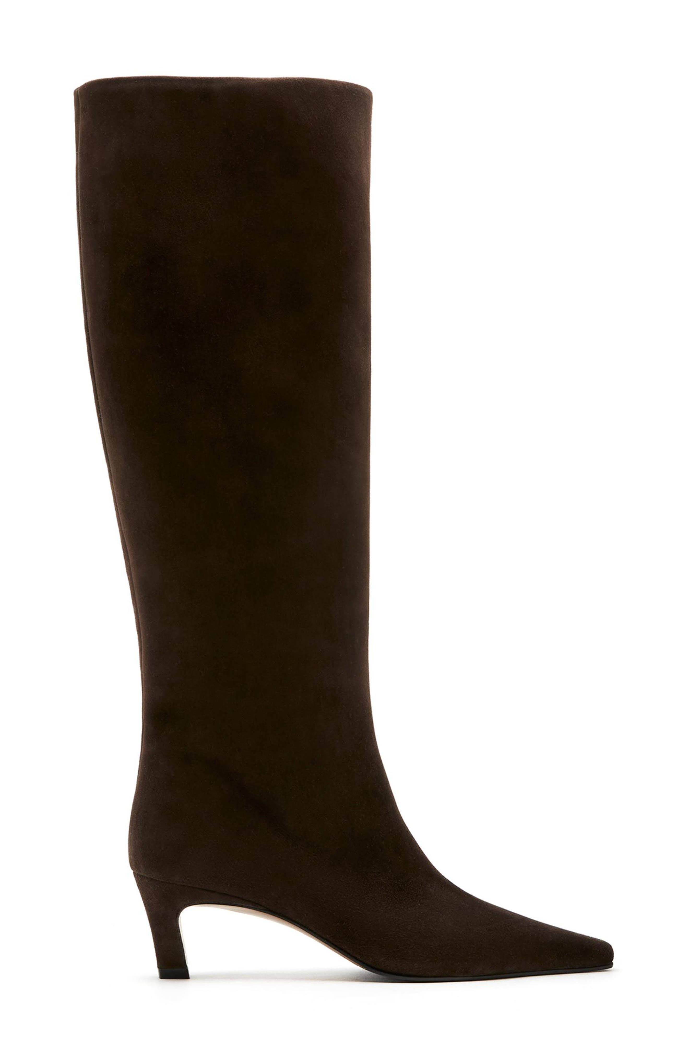Basel Waterproof Knee High Boot, Alternate, color, BRUNETTE SUEDE