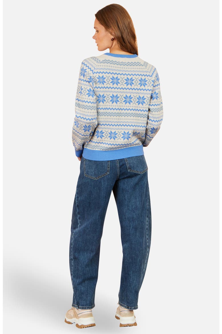 Après Intarsia Jumper, Alternate, color, Blue