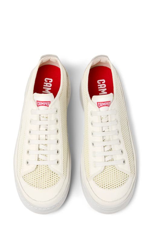 Camper Runner Up Platform Sneaker In White Natural