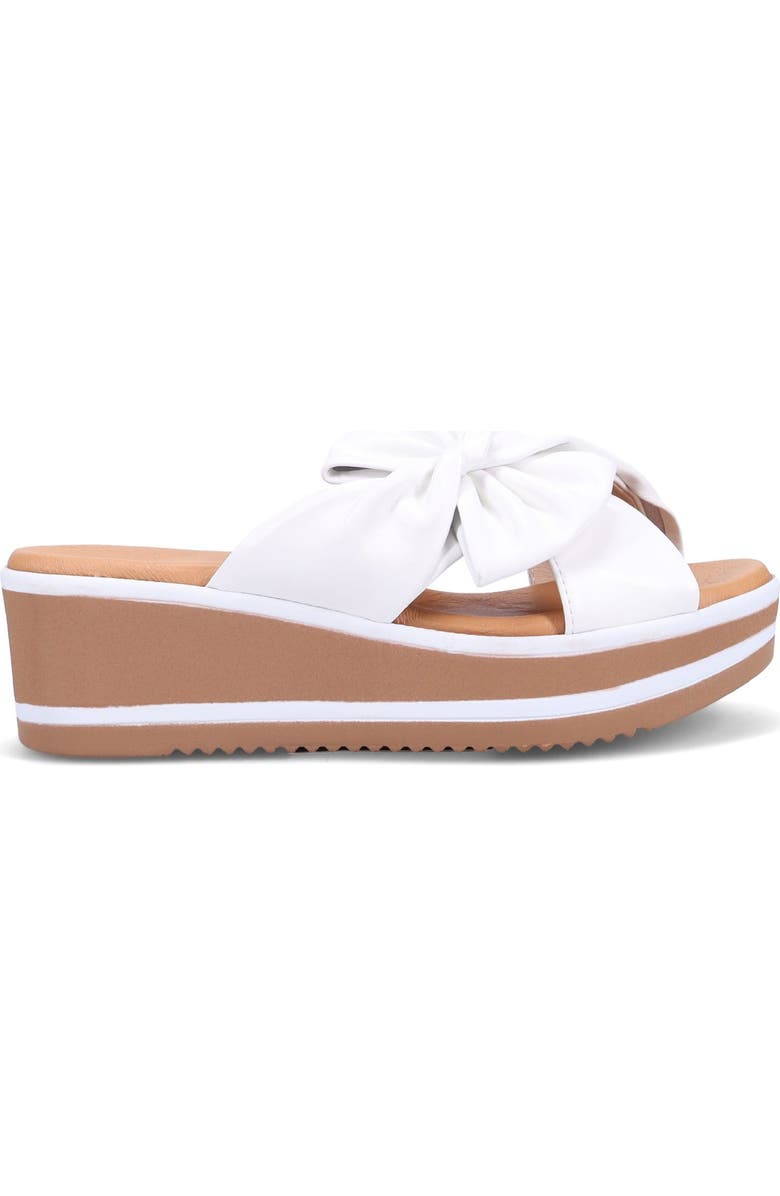Ron White Paislee Platform Wedge Salide Sandal, Alternate, color, White