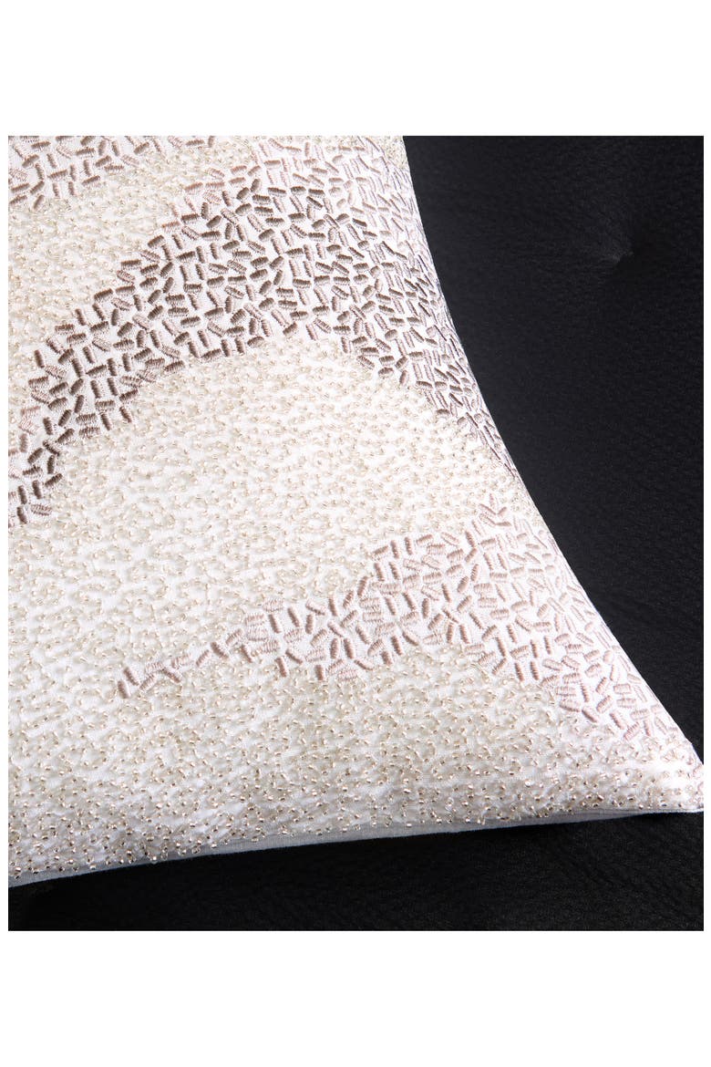 Beaded Cloud Accent Pillow, Alternate, color, PLATINUM
