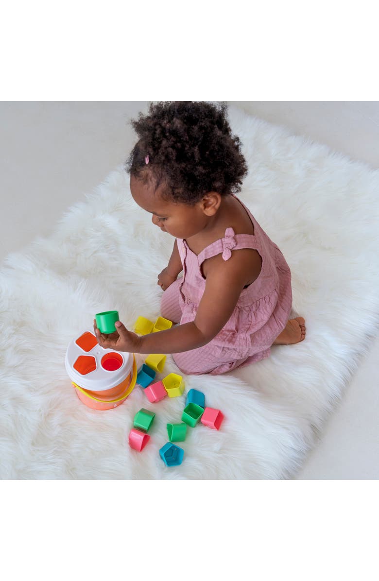 Miniland Feel to Learn Shape sorting bucket, Alternate, color, Multi